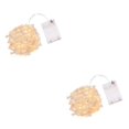 thumbnail image 2 of Yuarrent Guirnalda de luces de perlas artificiales alimentada por batería, luz de hadas LED, lámpara de alambre de cobre, guirnalda, decoración de 100LED 2piezas, 2 of 6