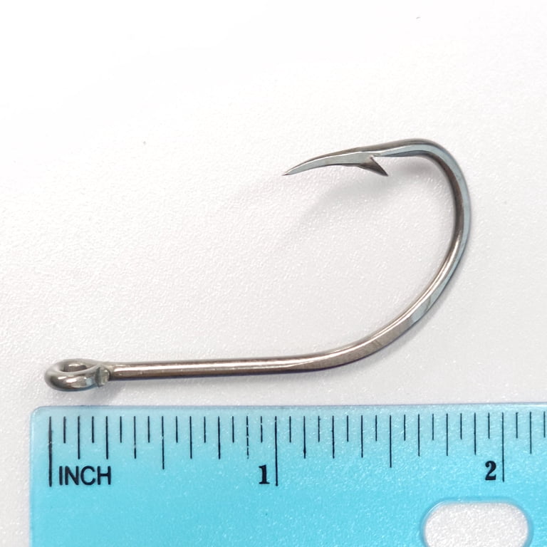 Labayou Fish Hooks, Stainless Steel, Forged, Offset Straight Shank. Style 14507-ss. Size 7/0, Pack of 100 Labayou Fish Hooks, Stainless Steel, Forged, Offset Straight Shank. Style 14507-ss. Size 7/0, Pack of 100