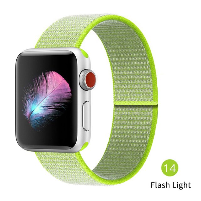 correa De Nailon Para apple watch band 45mm 41mm 44mm 40mm 38mm 42mm Pulsera Deportiva Watchband iWatch serie 2 3 4 5 6 se 7
