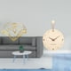 thumbnail image 2 of Servilletero,Servilletero Soporte para pañuelos de papel de mesa,Dispensador de servilletas vertical con base de hierro,Reloj de pared,Reloj de pared decorativo para sala de estar,silencioso, 2 of 8