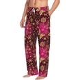 thumbnail image 6 of Salouo Golden Snowflakes And And Butterflies Print Pajama Pants for Men, Lounge Pants Elastic Waistband Casual Men's sleepwear Loungewear Sleep Pajama Pant -Large, 6 of 7