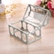 thumbnail image 3 of Mini cajas de dulces delicadas plateadas, perfectas para bodas y baby showers (juego de 12), 3 of 8