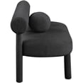 thumbnail image 6 of Pemberley Row Boucle Fabric Black Bench Rectangular Contemporary 59" Unassembled, 6 of 7