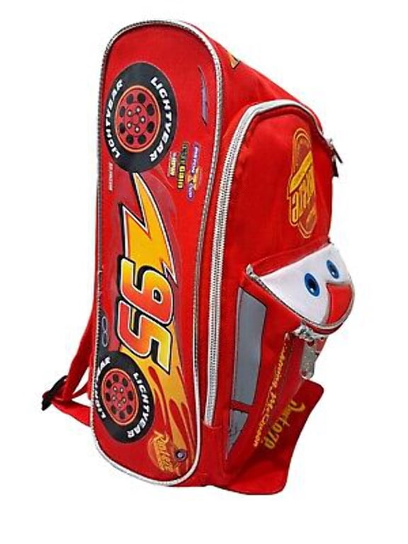 Disney Pixar Cars 14 Lightning McQueen Shaped Backpack