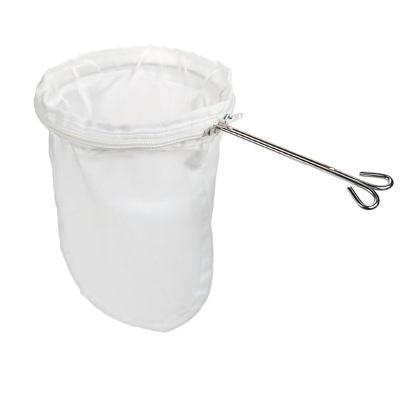 Ultra Fine Mesh Strainer Bags, Reusable Mesh Filter Bags with Stainless Steel Handle Frame for Filter NutMilk, Coffee, Milk, Butter, Juices and Fresh Cheese (Small Size)