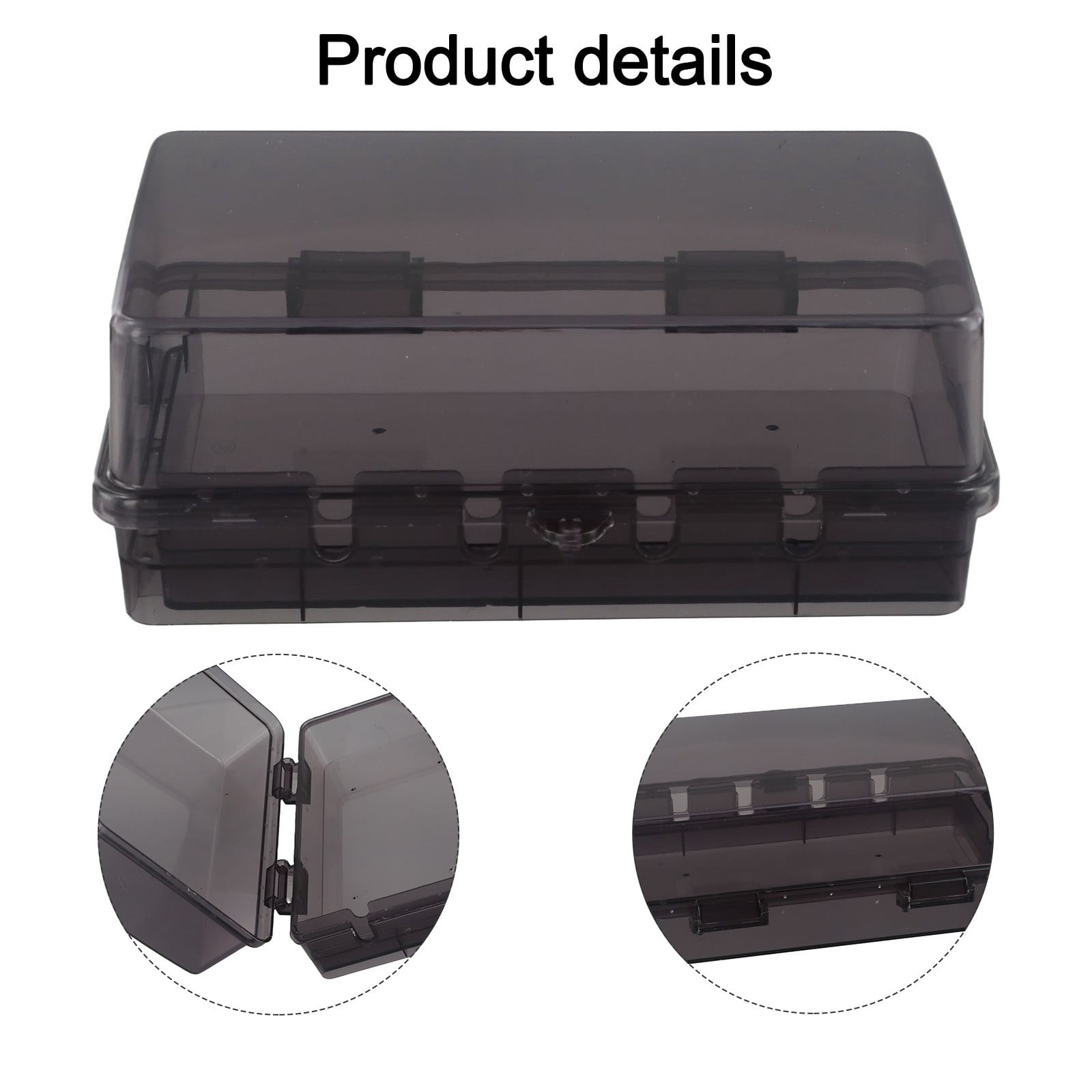 1Pc Outdoor Electrical Box Waterproof Dustproof Wall Mounted Outdoor Outlet Cover Lockable Large Capacity Socket Box Abs
