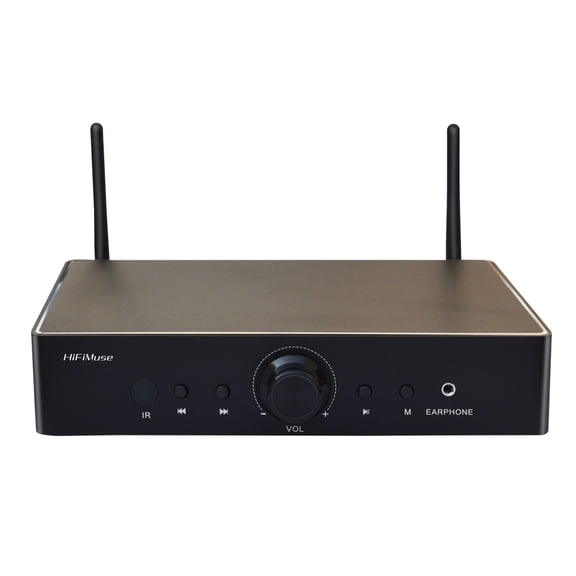 HIFIMUSE A80  Bluetooth 5.0 Power Amplifier, 500W x2, WiFi Multiroom Audio Receiver with HDMI ARC, Optical & Coaxial Inputs