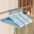 thumbnail image 6 of Heavy Duty Clothes Hanger Set, Non Slip Hangers with Steel Core for Shirts, Coats, Jackets, Trousers and Dresses, Space Saving Wardrobe Organization and Storage, 5 Pack, 6 of 6