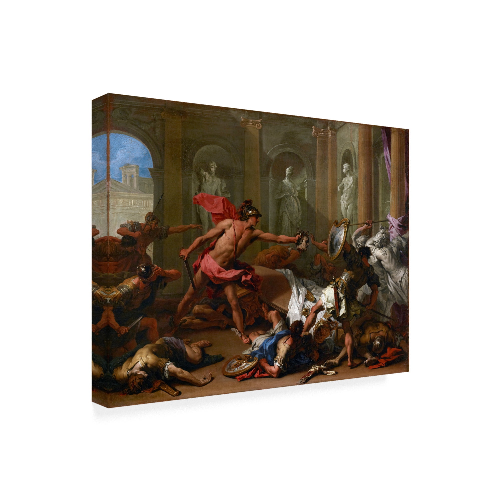 Trademark Fine Art 'Perseus Confronting Phineus with the Head of Medusa' Canvas Art by Ricci