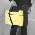 thumbnail image 5 of Lsque Daisies Flowers Pattern Laptop Bag – Portable & Slim Single-Shoulder Computer Case with Adjustable Strap, Protective, Lightweight for 13”/14”/15.6” Laptops, 5 of 8