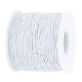 thumbnail image 3 of Cordón de hilo elástico de 1mm X 100m, cuerda para manualidades DIY, joyería, pulsera, cuerda blanca, 3 of 14