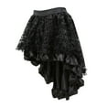 thumbnail image 4 of Fesfesfes Punk Mesh Skirt Cosplay SKirts for Womens Retro Gothic Pirate Dance Skirts Show Girl Outfits Mini Skirts Under $10, 4 of 6