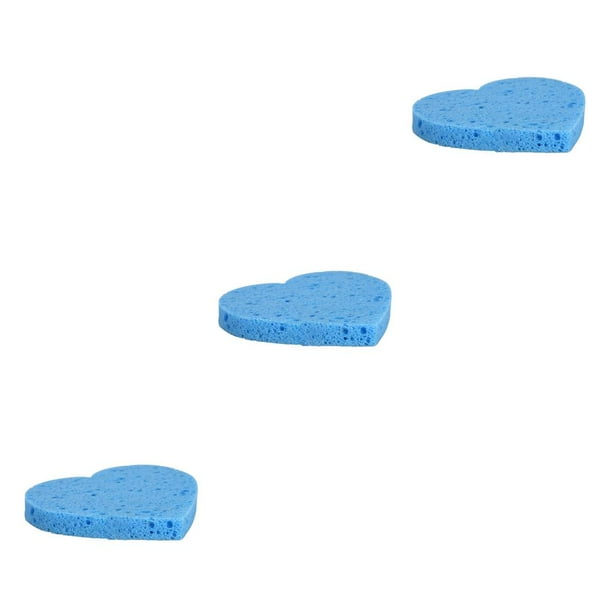 Soidarity Paquete de 10 esponjas de limpieza de la piel esponja de celulosa de limpieza profunda esponjas de limpieza facial en forma de corazón Type4 NO4 Soidarity CBP194845