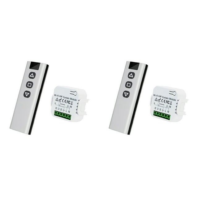 2X Tuya WIFI Interruptor de Cortina Inteligente Aplicación Temporizador Controlador de Motor Interruptor 433 Mhz Control Remoto Persiana Enrollable Eléctrica