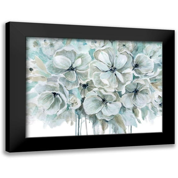 Robinson, Carol 14x12 Black Modern Framed Museum Art Print Titled - Teal Harmony I
