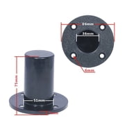 Universals Speakers Stand Top Hats Poles Mount Bracket For 12/15Inch Cabinets Heavy Duty Black Plastic Construction