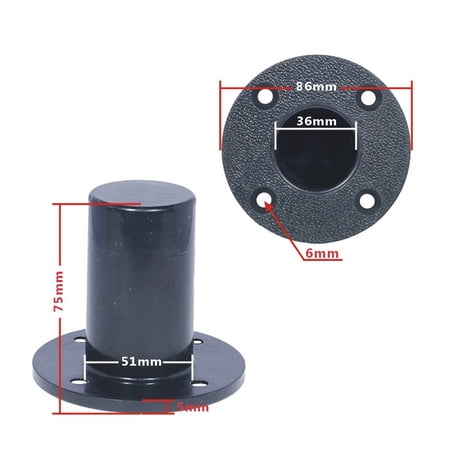 Universals Speakers Stand Top Hats Poles Mount Bracket For 12/15Inch Cabinets Heavy Duty Black Plastic Construction