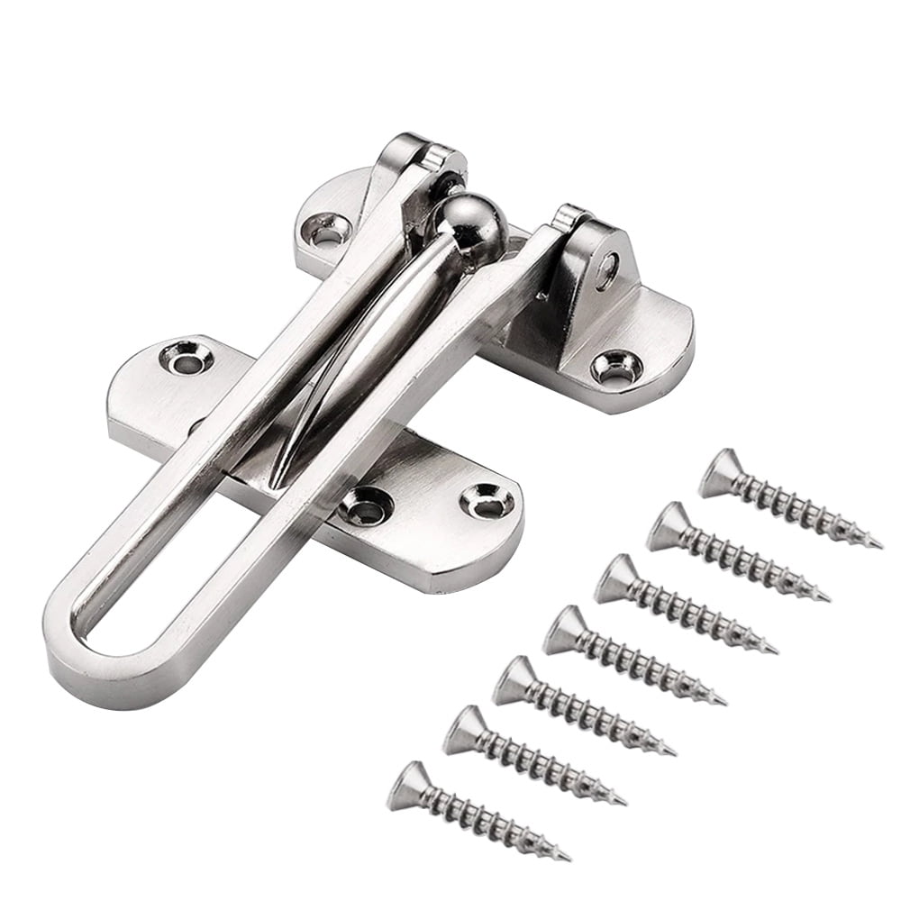 Door Security Chain Restrictor Strong Safety Lock Guard Catch Latch with Screws