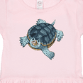 thumbnail image 3 of Inktastic Cute Diamondback Terrapin Turtle Girls Toddler Dress, 3 of 4