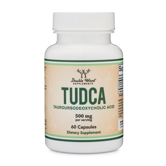 TUDCA Liver Support Supplement, (60 Capsules, 250mg) Genuine Bile Acid TUDCA With Strong Smell and Taste by Double Wood Supplements
