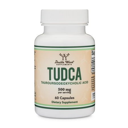 TUDCA Liver Support Supplement, (60 Capsules, 250mg) Genuine Bile Acid TUDCA With Strong Smell and Taste by Double Wood Supplements