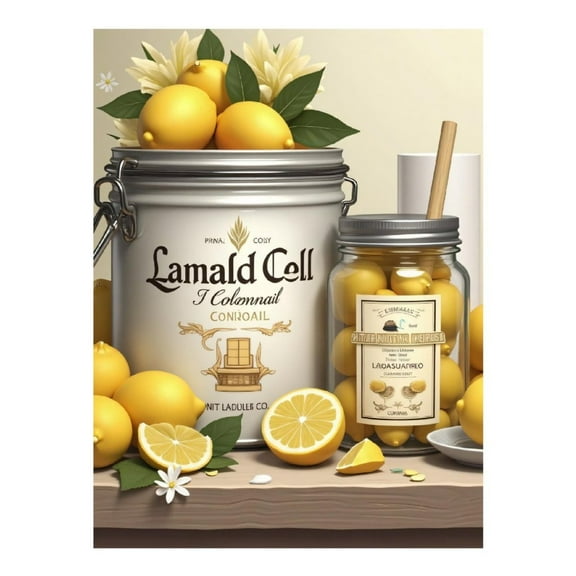 Diamond Art Kit for Adults, Modern Citrus Lemon Print No.51 Diamond Painting for Adults Beginners, 5D DIY Diamond Art Painting Kits, Colorful Diamond Painting Craft for Home Decor 12x16