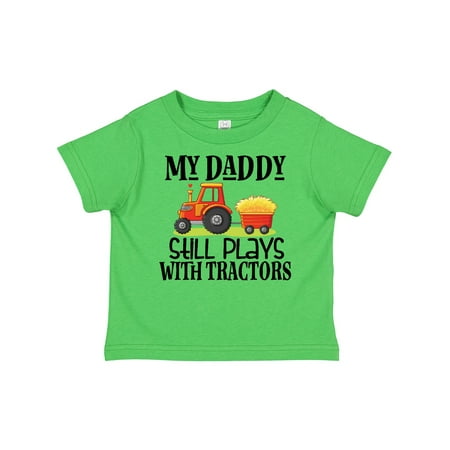 

Inktastic Farming Daddy Plays with Tractors Gift Toddler Boy or Toddler Girl T-Shirt