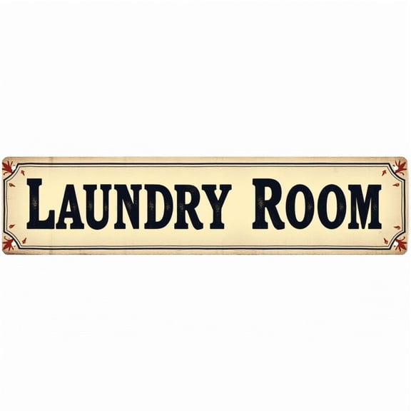 "Laundry Room" Tin Sign - 16x4 Inches Laundry Decor for Wall, Ideal for Laundry Room, Garage, Mudroom | laundry sign, laundry decor for laundry room, laundry room wall decor