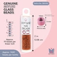 thumbnail image 3 of Miyuki Delica Seed Beads – Size 11/0 (1.6 mm), DB2352, Duracoat Opaque Orange Rust, 7.2 g, Approx. 1440 Beads, 3 of 7