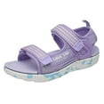 thumbnail image 2 of BYHONG Girls Sandals - Lightweight Beach Shoes for Big Kids & Youth | Soft Bottom Comfort Sandals with Non- Sole, Breathable Outdoor Play Shoes Purple 13.5 (US Size), 2 of 4