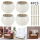 thumbnail image 1 of Muyoka Patas para muebles de madera maciza, 4 Uds., reemplazo de pies de moño de forma redonda, patas de sofá altas de 5cm, patas de muebles de 10x5cm para sofá y silla Muyoka Hogar, 1 of 7