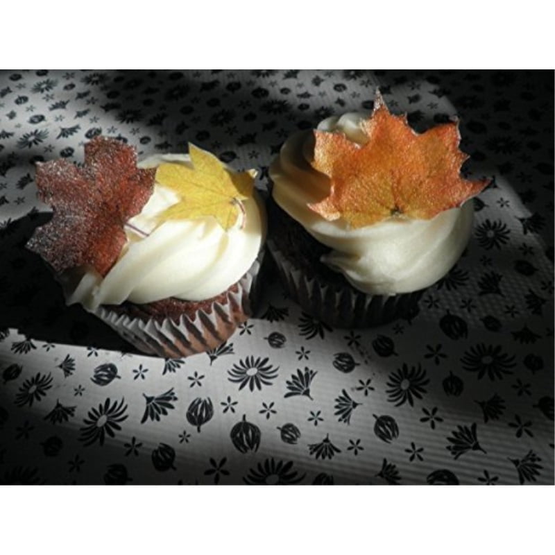 Edible Fall Leaves Set Of 20 Cake Decorations Cupcake Topper
