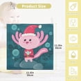 thumbnail image 2 of SKYSONIC 5 PCS Kawaii Santa Claus Axolotl Baby Muslin Washcloths, Merry Christmas Face Towel Burp Cloths Ultrasoft Absorbent Cotton Bath Wipes Towels for Newborn Boys Girls, 2 of 7