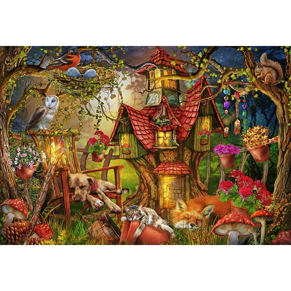 Vermont Christmas Company Magical Forest Jigsaw Puzzle 100 Piece