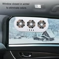 thumbnail image 4 of Car Air Vent Cooling Fan, 3 Outlets Design USB Rechargeable Efficient Air Circulation Exhaust Radiator Fan for Car Smoke Odour Exhaustion, 4 of 7