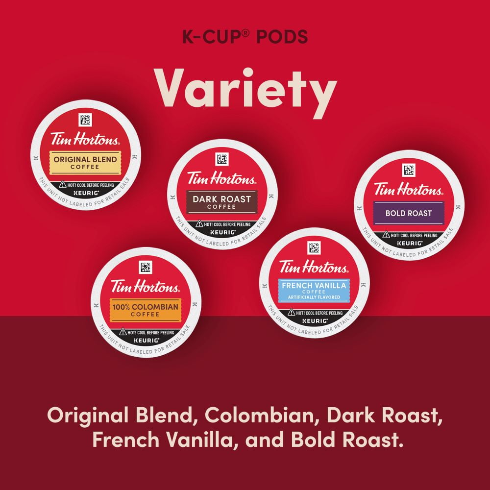 Tim Hortons Variety Pack Single Serve Coffee Pods, 30ct