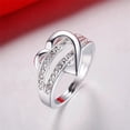 thumbnail image 4 of Anillo HUOGUO Fashion Diamond para mujer en aleación, 4 of 5