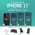 thumbnail image 5 of Smartish® iPhone 17 MagSafe Case - Gripzilla Protective Magnetic Case [Rugged + Tough] Heavy Duty Grip Armored Cover w/ Drop Tested Protection for Apple iPhone 17 - Black Tie Affair, 5 of 9