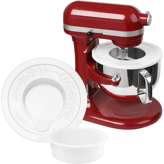 Mixer Bowl Lid Covers for KitchenAid 5.5-6 Quart Bowls,Stand Mixer Bowl Covers to Prevent Ingredients from Spilling, Fits Bowl-Lift Models KV25G and KP26M1X