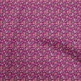thumbnail image 1 of oneOone Georgette Viscose Dark Magenta Fabric Asian Japanese Floral Fabric For Sewing Printed Craft Fabric By The Yard 42 Inch Wide, 1 of 4