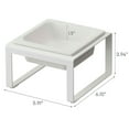 thumbnail image 7 of Yamazaki Home  Single Pet Food Bowl - Two Styles, Steel and Ceramic, Tall, 1.25 - L 6.1 x W 5.91 x H  3.94 inches White, 7 of 7
