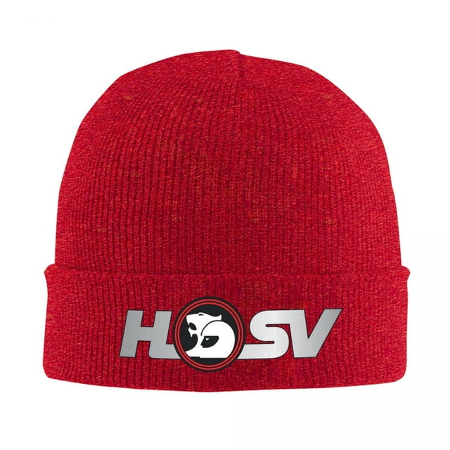 HOLDEN HSV Bonnet Tricoté Chaud Mode Chapeau Automne Hiver Extérieur Bonnets pour Hommes Femmes Adulte Rouge Taille Unique