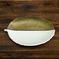 thumbnail image 5 of Nearly Natural Dual Tone Leaf Accent Tray - 14" - Gold and White, 5 of 8