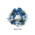 thumbnail image 3 of Decoraciones de Navidad Al Aire Libre Anillo de la Flor de Navidad, Colgante de Puerta, Colgante de Pared, Corona de Flores de la Vid, Gran Decoración de la Escena, Arco de Imitación Hecha a Mano, Cor, 3 of 6