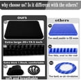 thumbnail image 5 of Plus Size Gel Seat Cushion for Long Sitting, Extra Large and Thick, Seat Cushion for Back, Sciatica, Hip, Tailbone Pain Relief, Used for The Office, Wheelchair, Car, Recliner, Stadium, Kayka.(Black), 5 of 7