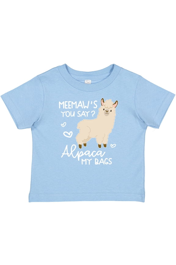 Meemaw's You Say Alpaca My Bags Boys or Girls Baby T-Shirt