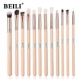 thumbnail image 3 of Professional 12-17pcs Pink Rose Golden Eye makeup brush set Natural Goat Hair Eyeshadow Eyeliner Eyebrow Blending brushes HE15, 3 of 6