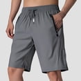 thumbnail image 4 of Shorts Men – Quick Dry Casual Shorts with Pockets Men's Athletic Casual Shorts Gym Workout Running Comfortable Loose Fit Striped Summer Short Pants With Pockets For Sports Outdoor, 4 of 5
