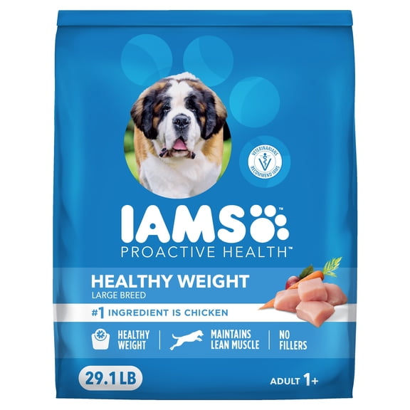 Iams Proactive Health Large Breed Adult Healthy Weight Chicken Dry Dog Food (Various Sizes)