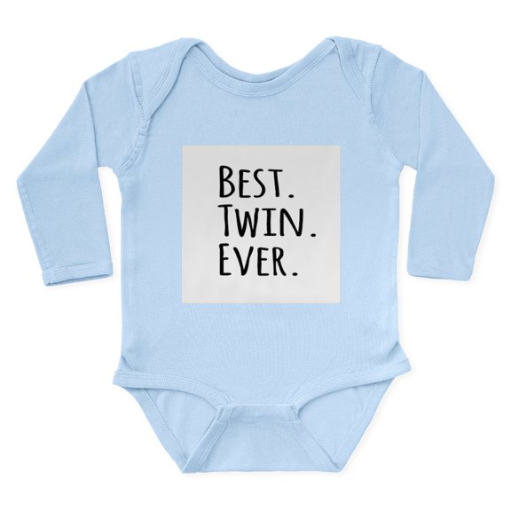 CafePress - Best Twin Ever Body Suit - Long Sleeve Cotton Baby Bodysuit